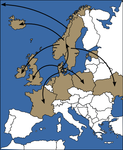 Hnefatafl's spread across Europe and beyond