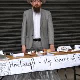 The hnefatafl stall at Princes Avenue Festival