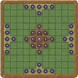 York hnefatafl assembled and ready to play (mockup)