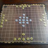 RomBol Hnefatafl set up for a game