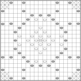 Reconstructed alea evangelii layout (Murray, 1952)